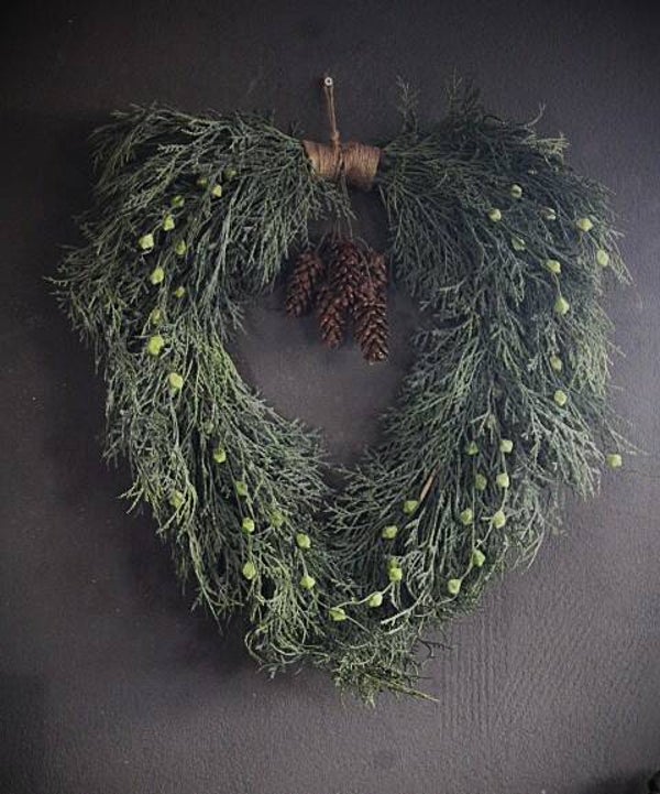 SYLXZ Krans Thuja with Cones and Rope