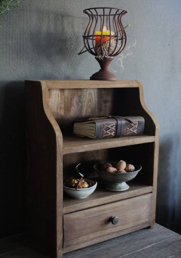 Kruidenkast, ladenkastje hout, opberger