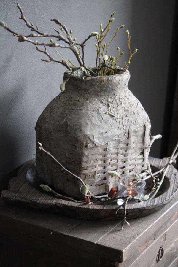 Authentieke, oude sobere leemmand