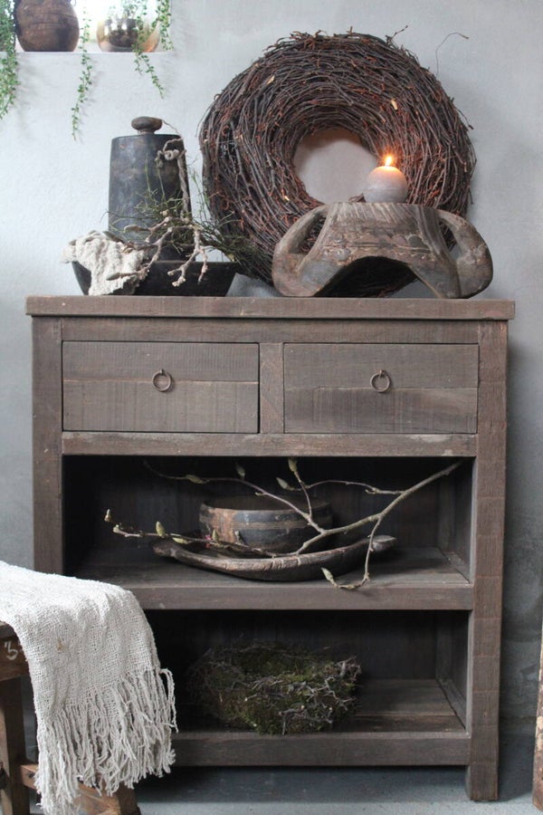 Sidetable driftwood hout