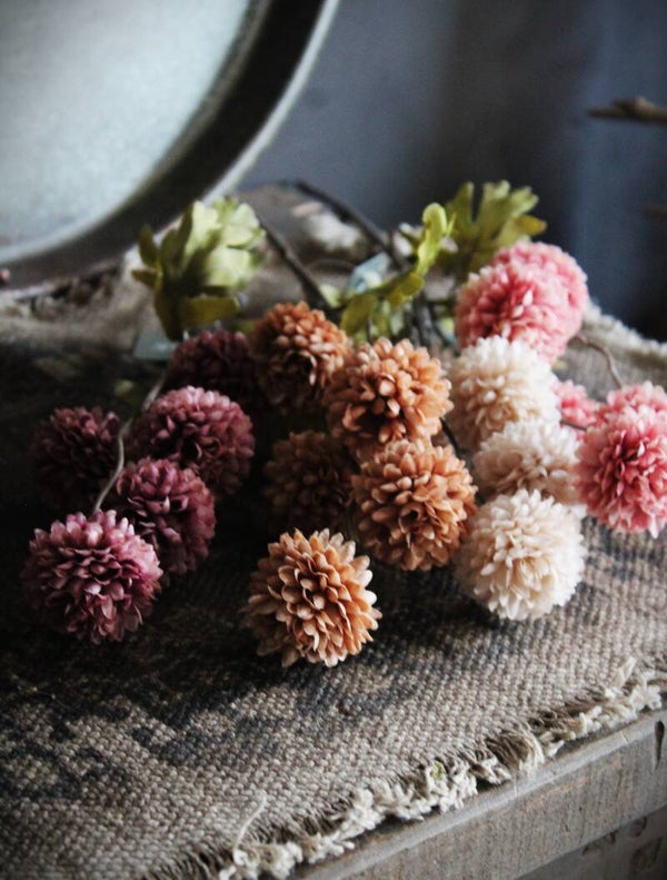 Chrysant (kunst) multistem in 4 kleuren SYLXZ