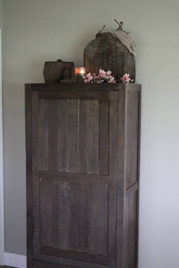 Kast 1-deur Barry 75x160 cm Driftwood