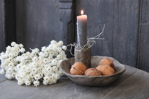 Kandelaar met bakje beton handgemaakt