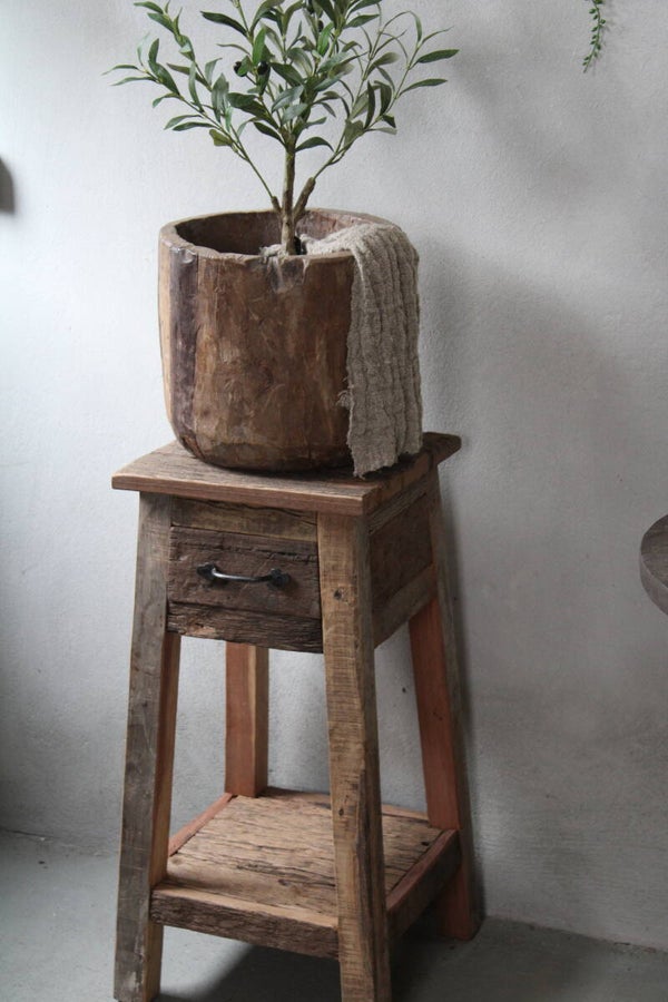 Plantentafel bijzettafel truckwood robuust hout