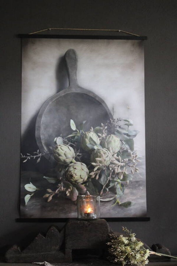 Tuinposter artisjokken met ophangbevestiging