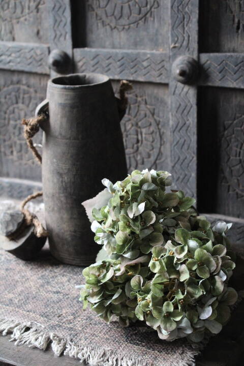 Bosje kunst hortensia bush green