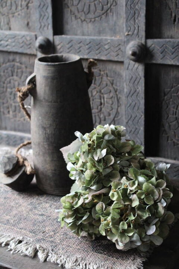 Bosje kunst hortensia bush green