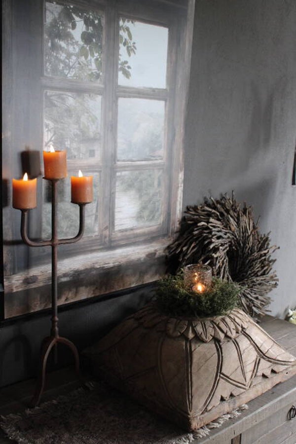 Oude robuuste, houten poer xl