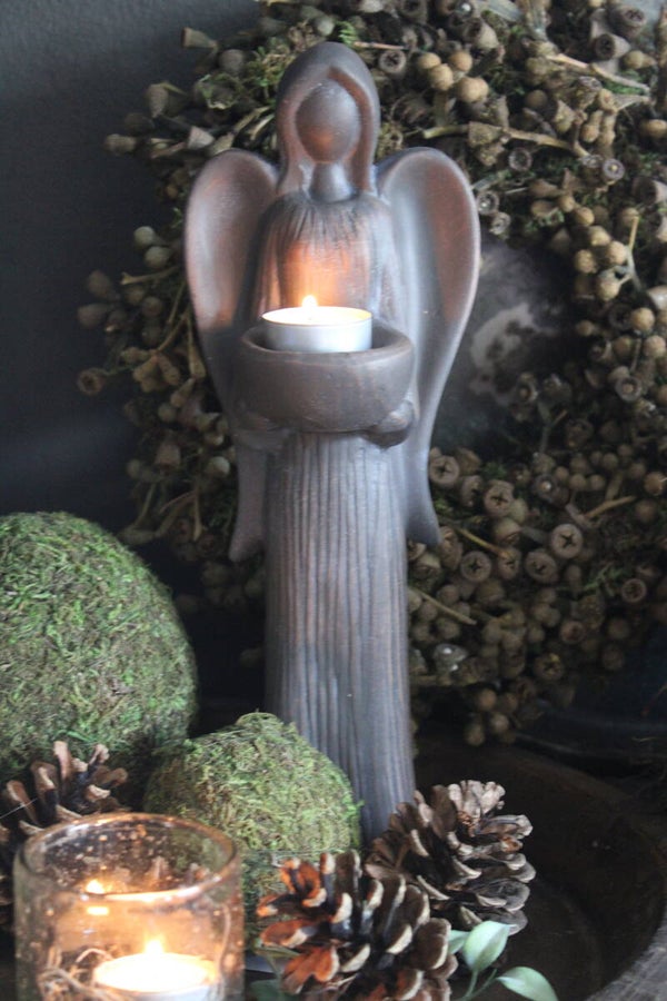 Decoratie engel steen