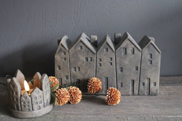 5 huisjes in een rij Brynxz Majestic Brown