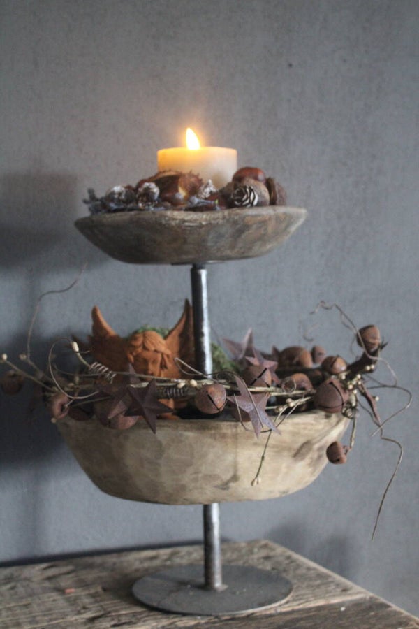 Doorleefde houten etagère