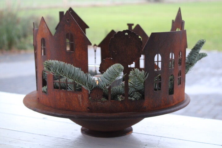 Huisjes ring roest staal (excl. schaal)