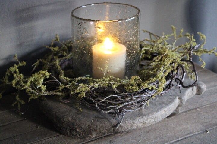 Bajot oud hout rond uniek (excl. acc.)