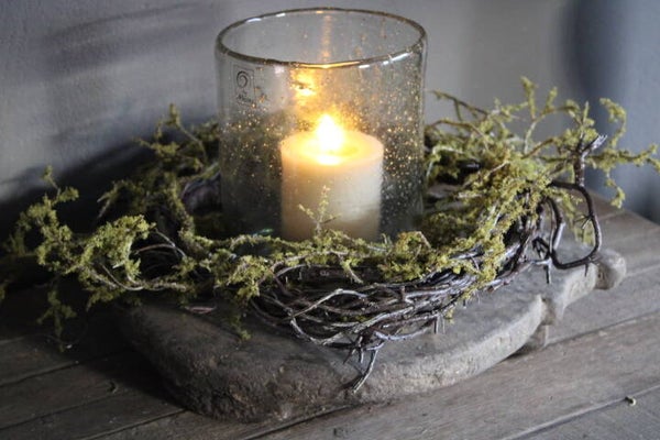 Bajot oud hout rond uniek (excl. acc.)