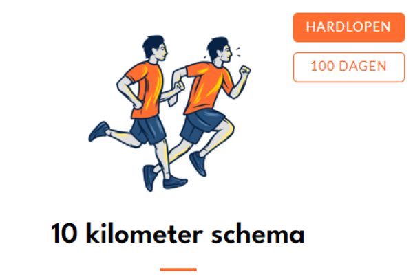 10 km hardlopen 100 dagen online programma sportrusten