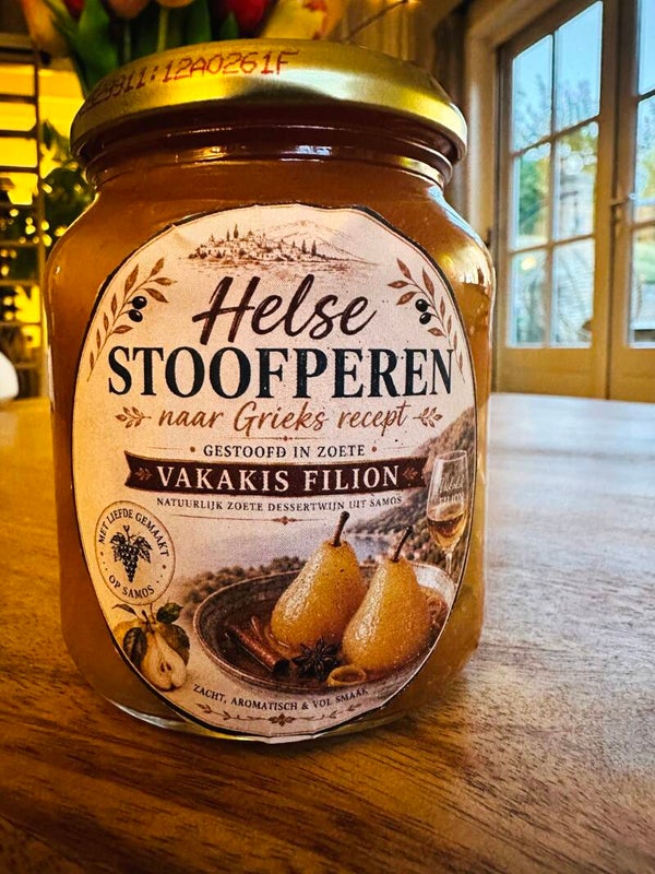 Helse Peren ingelegd in Vakakis Filion dessertwijn