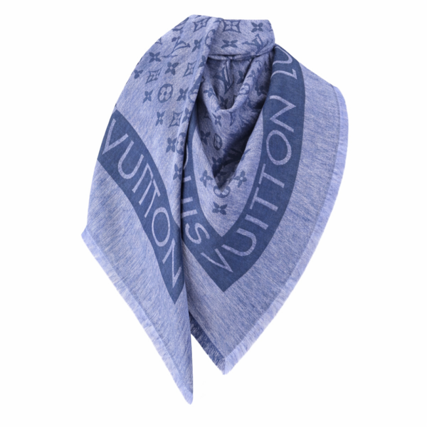 Châle Louis Vuitton bleu Neuf