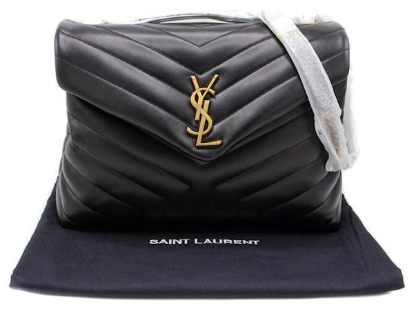 Saint Laurent Loulou Médium 30cm Black dorée
