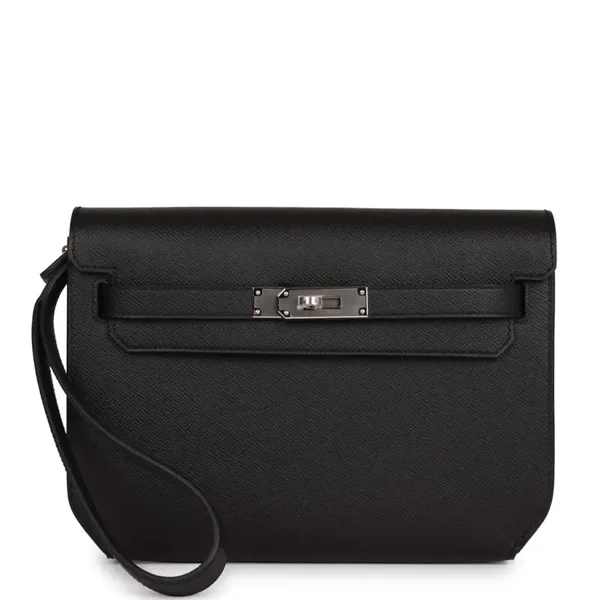 Hermès Kelly dépêche 25 black Full set