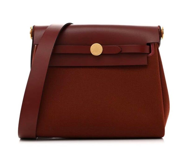 Hermès Herbag Zip 20 Mini Rouge H Toile