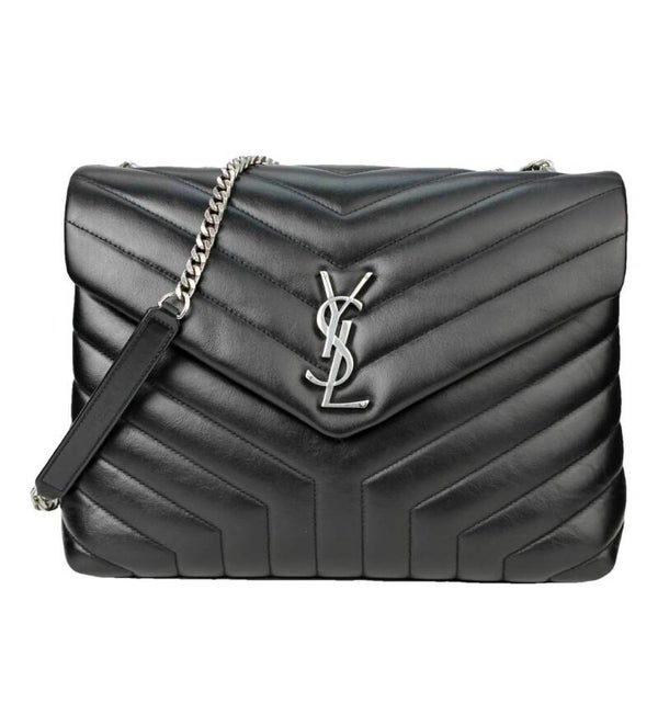 Saint Laurent Loulou Médium 30cm Black Acier