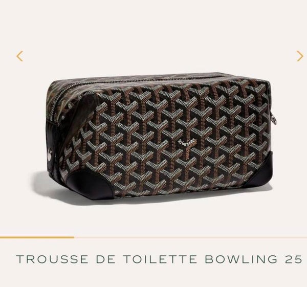 GOYARD TROUSSE DE TOILETTE BOWLING 25 Color: Noir, gris, blanc, vert, orange