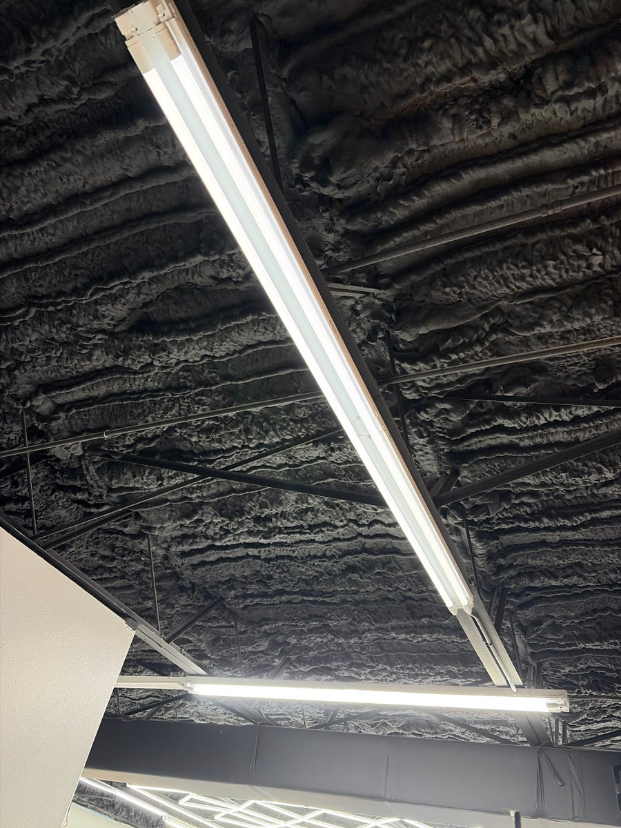 Linear ceiling lighting installed in a commercial space by VDZ Electrical Services