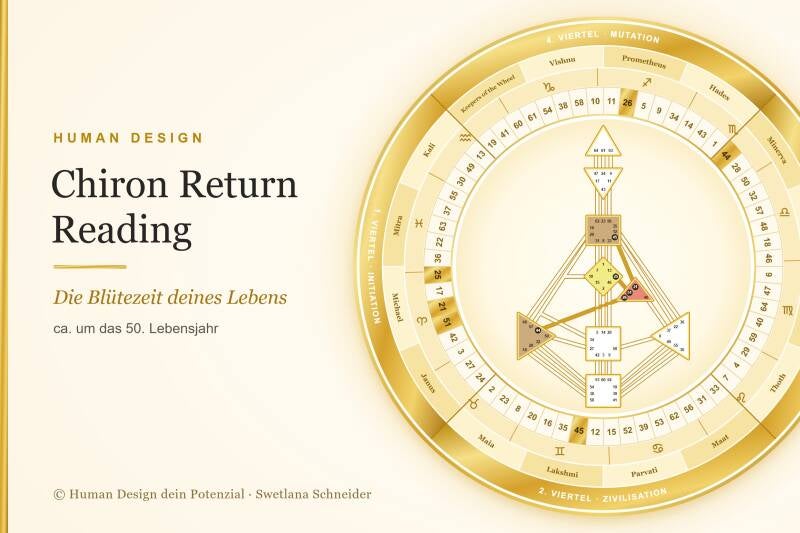 Chiron Return Reading im Human Design: die neue Lebensphase um das 50. Lebensjahr