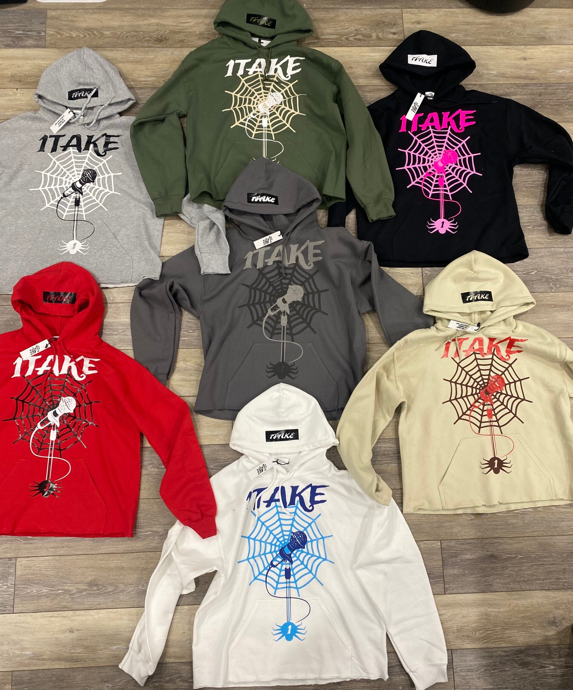 1Take Cropped Sp1der Hoodie