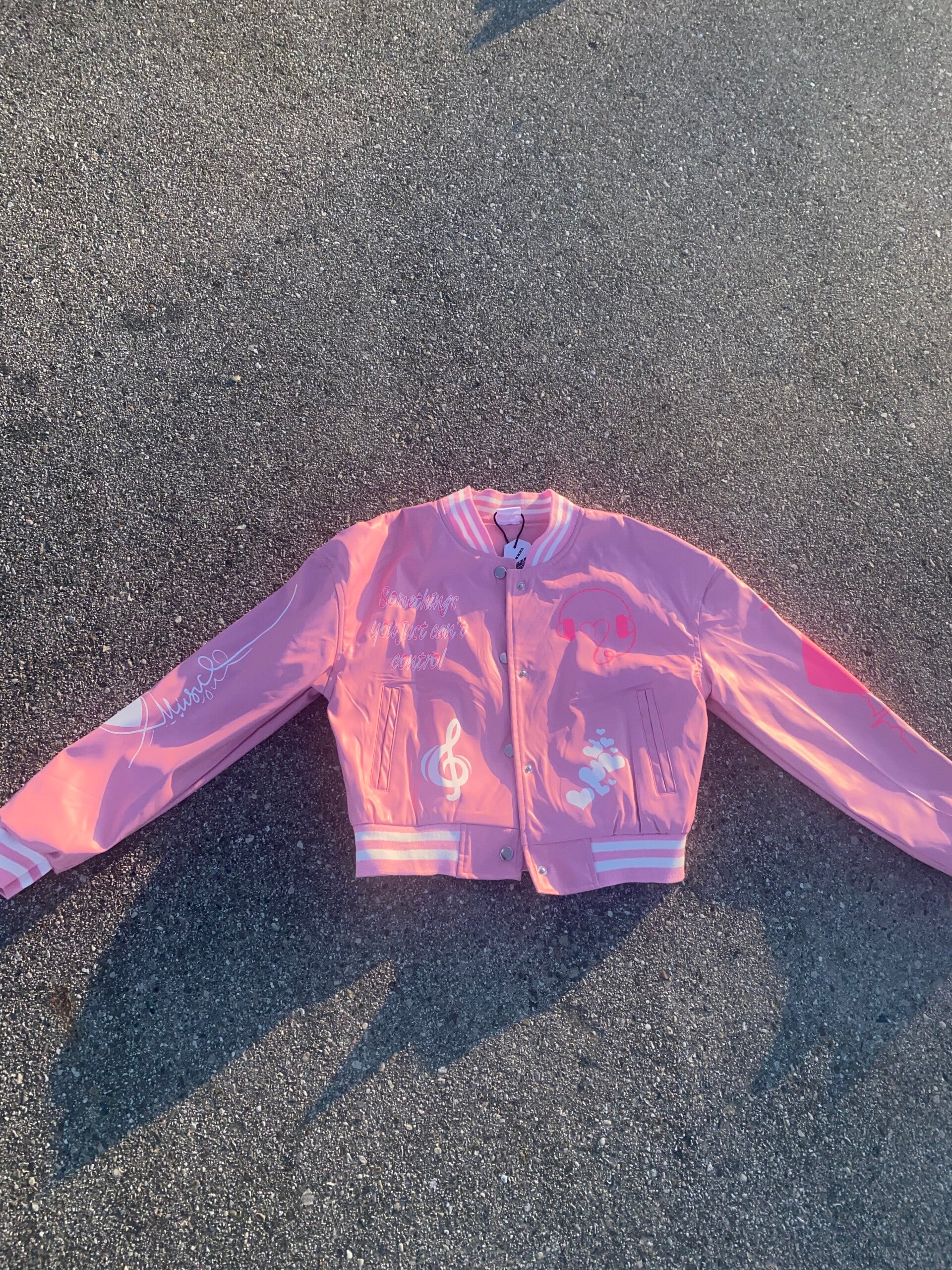 1Take Attached Cropped Varsity Jacket