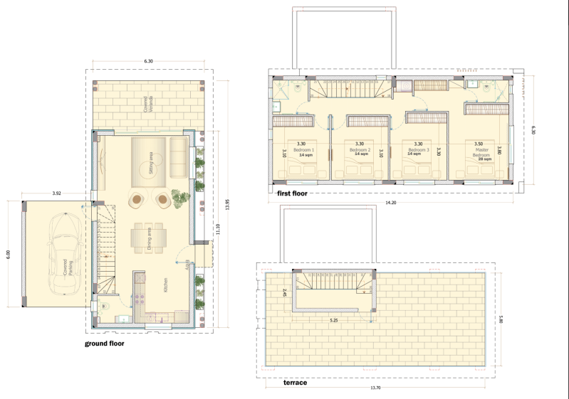 floor plans luxury villas in cyprus kapparis