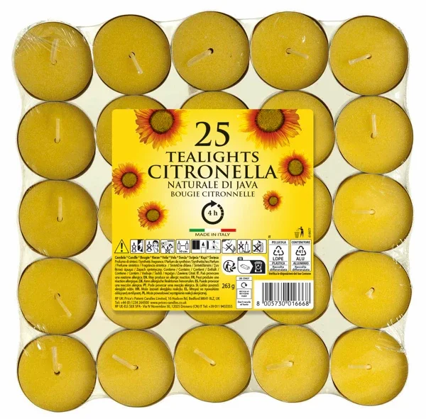 Citronella theelichtjes