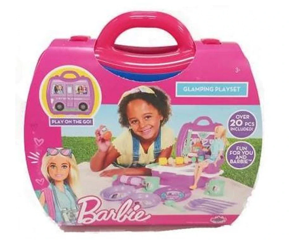 Barbie Glamping Playset in koffer
