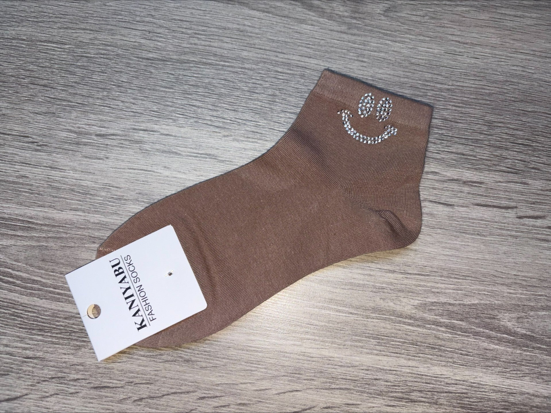 Sokken Smiley Beige