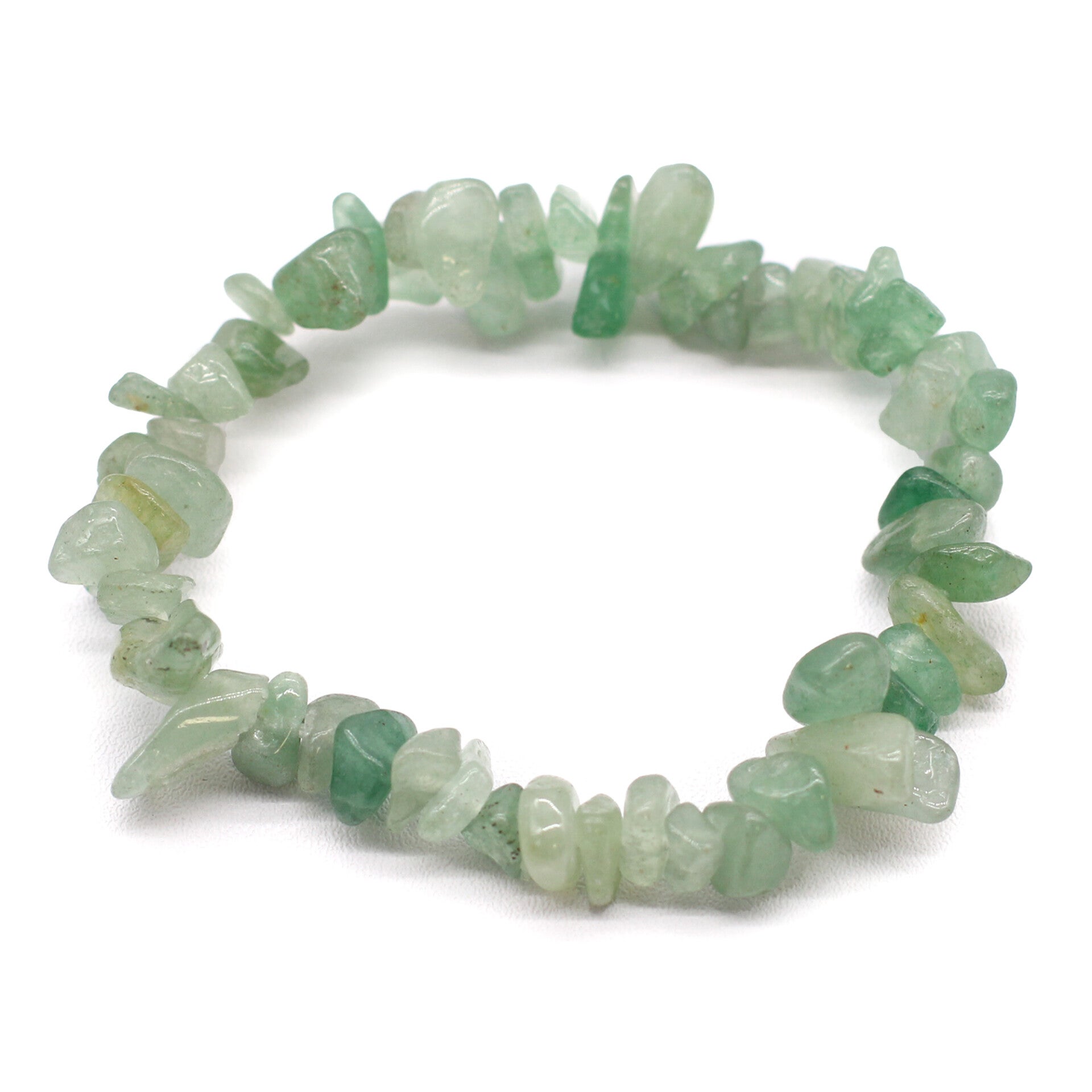 Geslepen Edelstenen Stukjes Armband - Jade