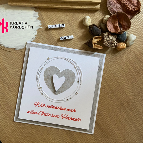 Glückwunschkarte zur Hochzeit