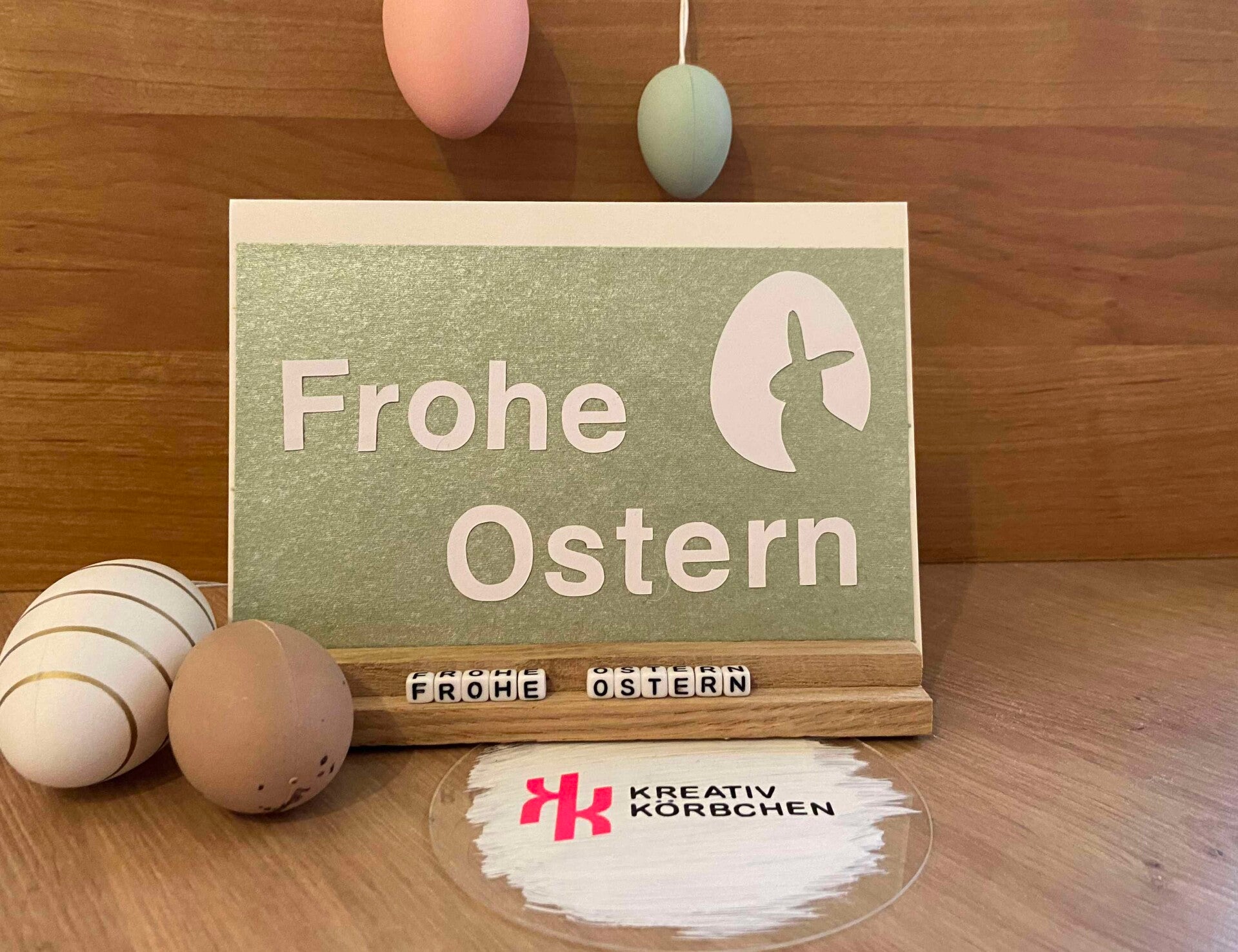 Osterkarte Mintfarbend