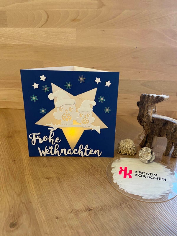 Weihnachtskarte zum Aufstellen