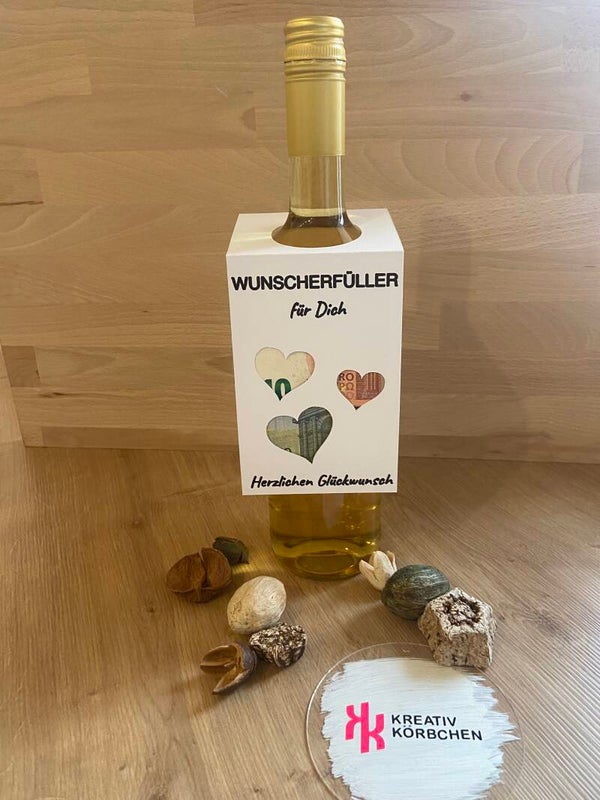 Weinflaschenanhänger Wunscherfüller