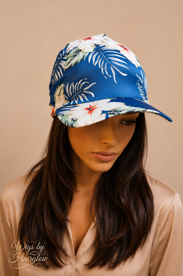 Pet blauw wit bloemen