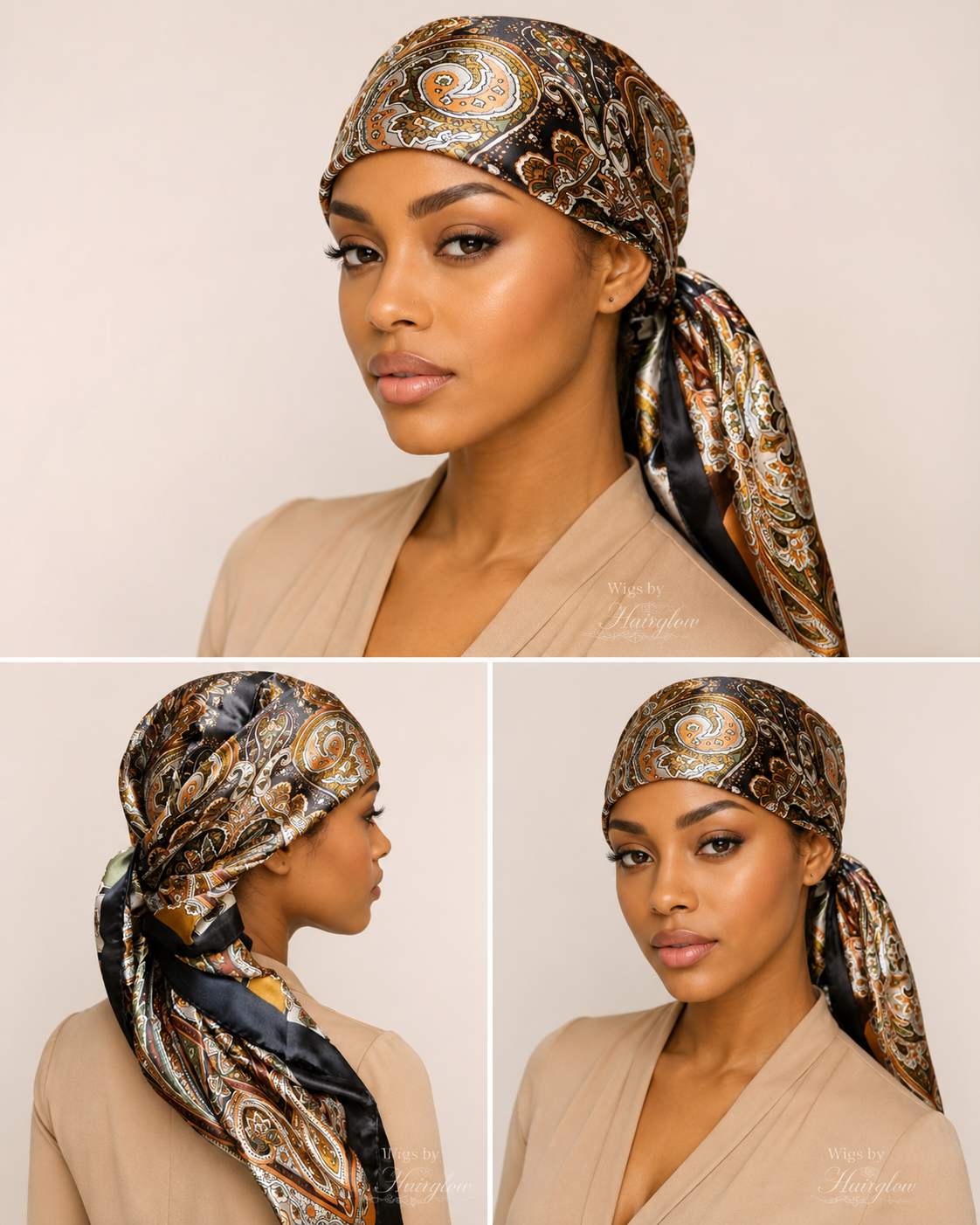 multi color silk look sjaal