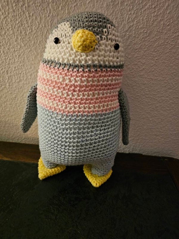 Pinguin Handgemacht ca. 29 cm Gross