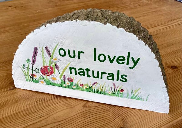 Semi Circle Hand Painted Sign