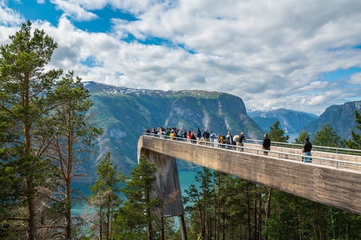 Stegastein utsiktspunkt i Aurland 