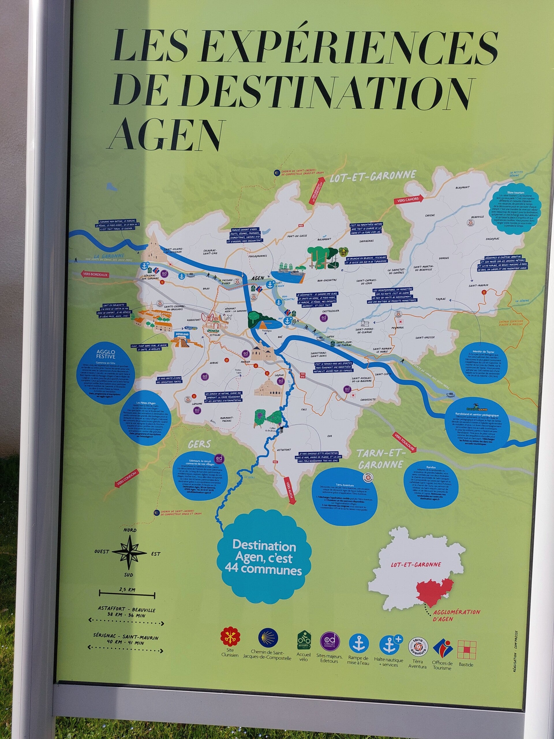 Carte de l'agenais