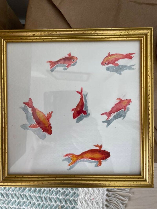 Akvarell ”fiskar”