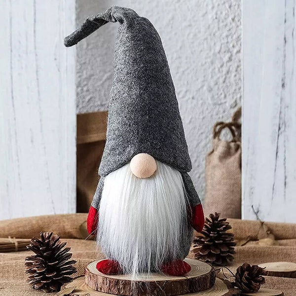 Skrzat świąteczny Krasnal na boże narodzenie siedzący