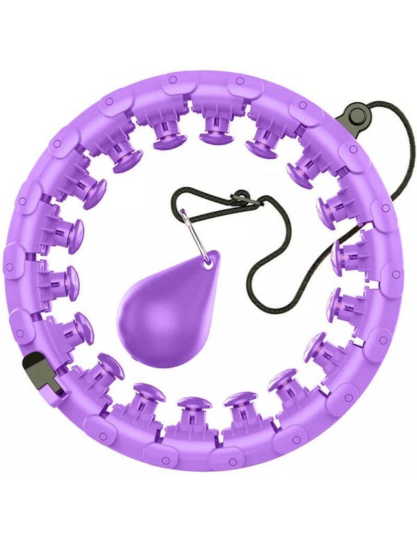 Hula hop z obciążeniem i funkcją masażu