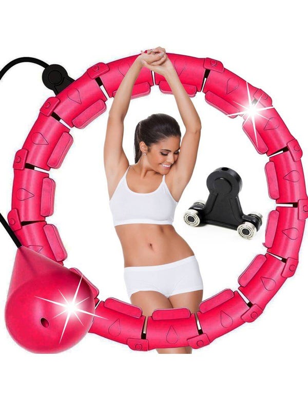 Hula hop z obciążeniem, regulacja średnicy