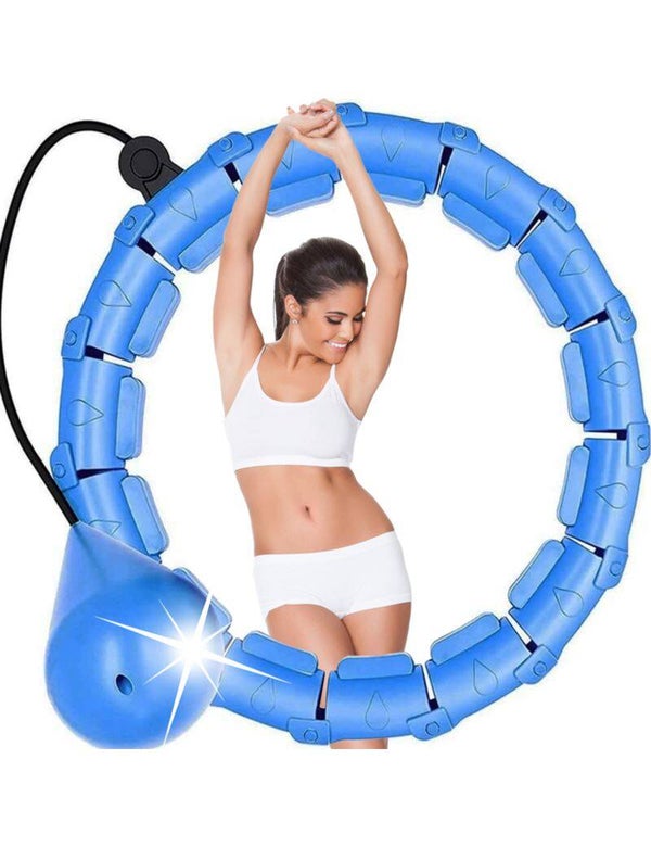 Hula hop z obciążeniem, regulacja średnicy